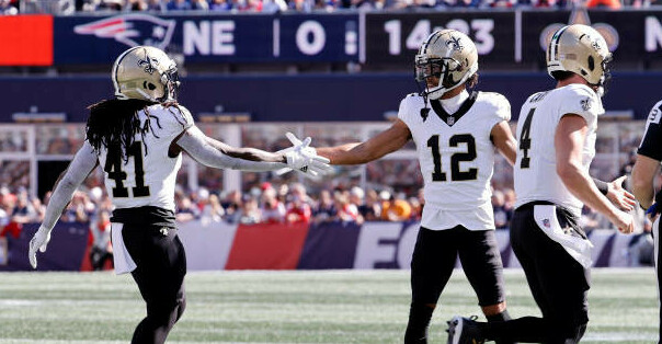 Alvin Kamara, Chris Olave & Derek Carr