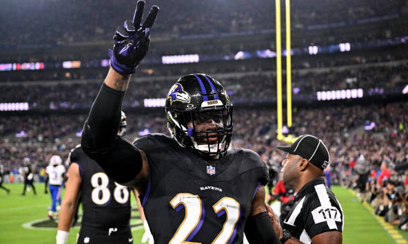 RB Derrick Henry of the Baltimore Ravens v Buffalo week 4
