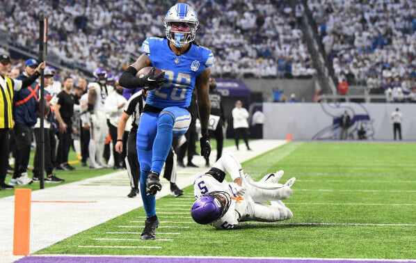 RB Jahmyr Gibbs v MN week 7