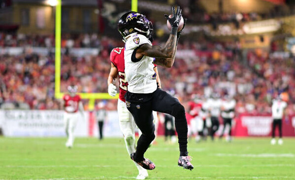 WR Rashod Bateman v TB week 7
