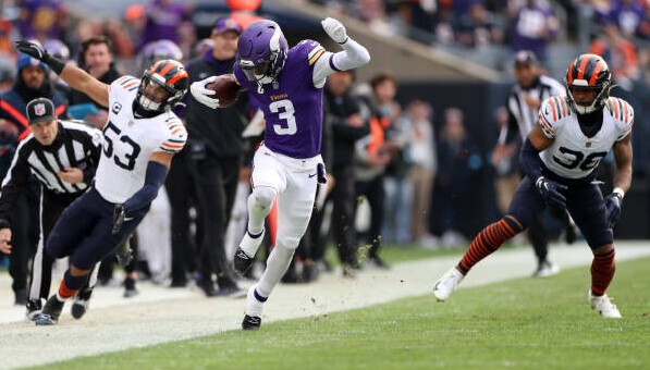 WR Jordan Addison v Chicago week 12, 2024