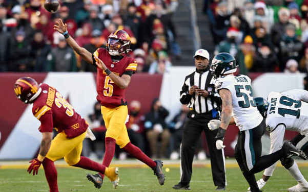 QB Jayden Daniels v Philadelphia week 16