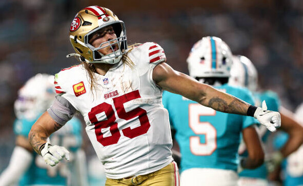 TE George Kittle v Miami week 16, 2024